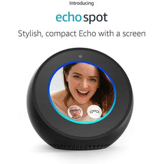 Amazon Echo Spot Smart Speaker With Screen - Black