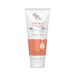 FIXDERMA Dwerav Acne Control & Oil Free Moisturizer for Face with Glycolic Acid & Niacinamide | Acnemoist Moisturiser for Oily Skin | For Women & Men - 50gm
