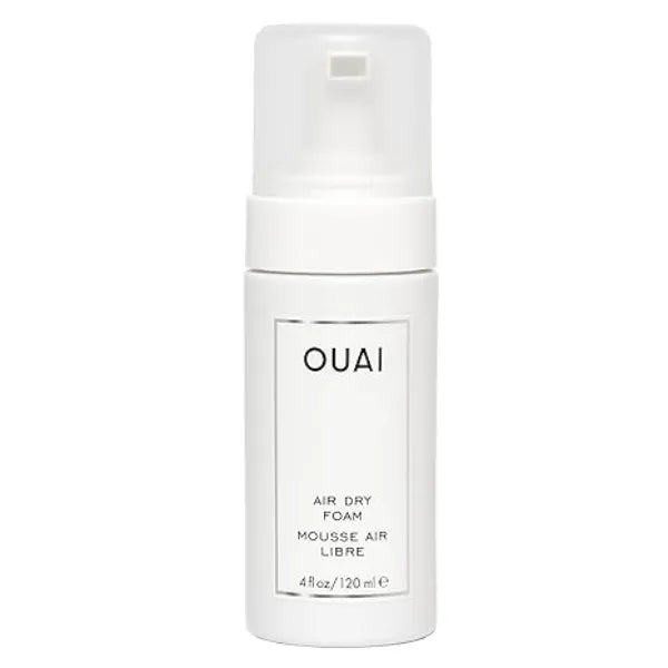 OUAI Air Dry Foam Hair Mousse for Curly Hair & Beach Waves Conditioning & Detangling With Kale and Carrot Extract Paraben, Phthalate and Sulfate Free 4 Oz