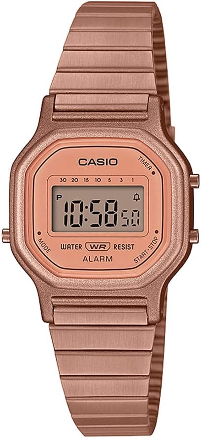 Casio 'Classic' Quartz Resin Casual Watch Rose Gold