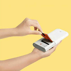 Xiaomi Mijia AR Printer 300dpi Portable Photo Mini Pocket with DIY Share 500mAh Picture Printer Work with Mijia AR Zink Photo Printer, White, Large
