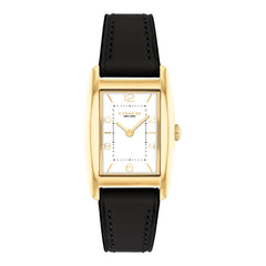 COACH WOMEN'S WHITE DIAL BLACK CALFSKIN STRAP WATCH - 14504312