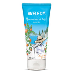 WELEDA Organic Mandarino di Capri Shower Gel Vegan - Natural Cosmetics Limited Edition Unisex Shower with Mandarin/Rosemary Fragrance - Natural Skin Care Shower Soap for Face and Body Cleansing (1 x