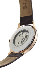 ORIENT Open Heart Men's Automatic Manual Winding Mechanical Classic Leather Band Skeleton Dial Wrist Watch
