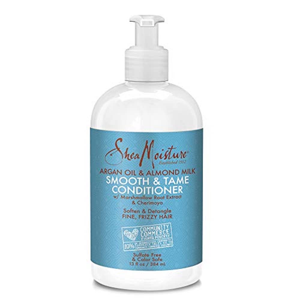 SHEA MOISTURE Argan Oil & Almond Milk Smooth & Tame Conditioner, 13 Fluid Ounce