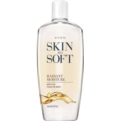AVON Skin So Soft Radiant Moisture Bath Oil, Bonus Size 25 fl oz – with Argan Oil, Silk Proteins & Illuminator Technology – Softens, Hydrates & Illuminates Skin – Peony Musk Scent