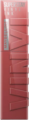 Maybelline New York Lip Colour, Smudge-free, Long Lasting up to 16h, Liquid Lipstick, Shine Finish, SuperStay Vinyl Ink, 115 Peppy