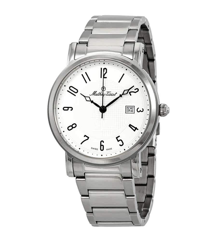 Mathey-Tissot City Metal White Dial Men's Watch HB611251MAG - Silver-tone