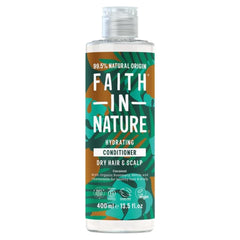 Faith in Nature | 400 ml | Hydrating Conditioner | Coconut for Dry Hair & Scalp | 99.5% Natural Origin | With Organic Rosemary, Nettle & Chamomile | Vegan & Cruelty-Free