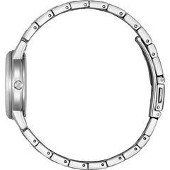 CITIZEN FE1241-71X Women's Analogue Quartz Watch with Stainless Steel Strap, Green, Bracelet