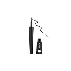 SUGAR Cosmetics Gloss Boss 24hr Eyeliner 01 Back In Black (Black), 2.5 ml