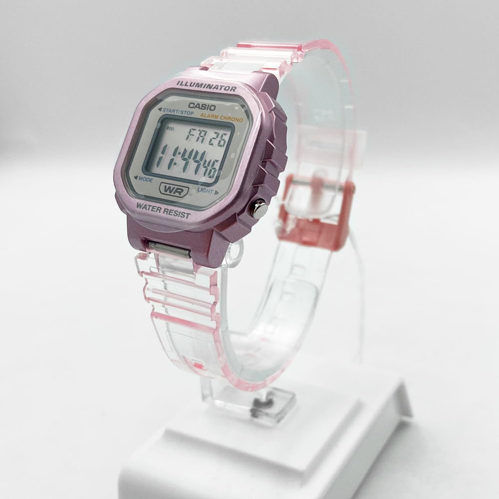 Casio 'Classic' Quartz Resin Casual Watch Pink / Clear