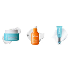 Bliss Drench & Quench Moisturizer, Bright Idea Vitamin C Serum, and Eye Do All Things Eye Gel - Deep Hydration, Daily Use Trio - Vegan and Cruelty-Free
