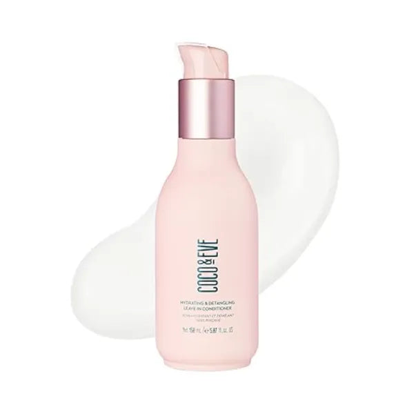 Coco & Eve Hydrating & Detangling Leave In Conditioner. Coconut, Avocado Oil, Vitamin A & E to Nourish, De frizz, Detangle, Minimise Breakage & Split Ends. 5.07 fl oz