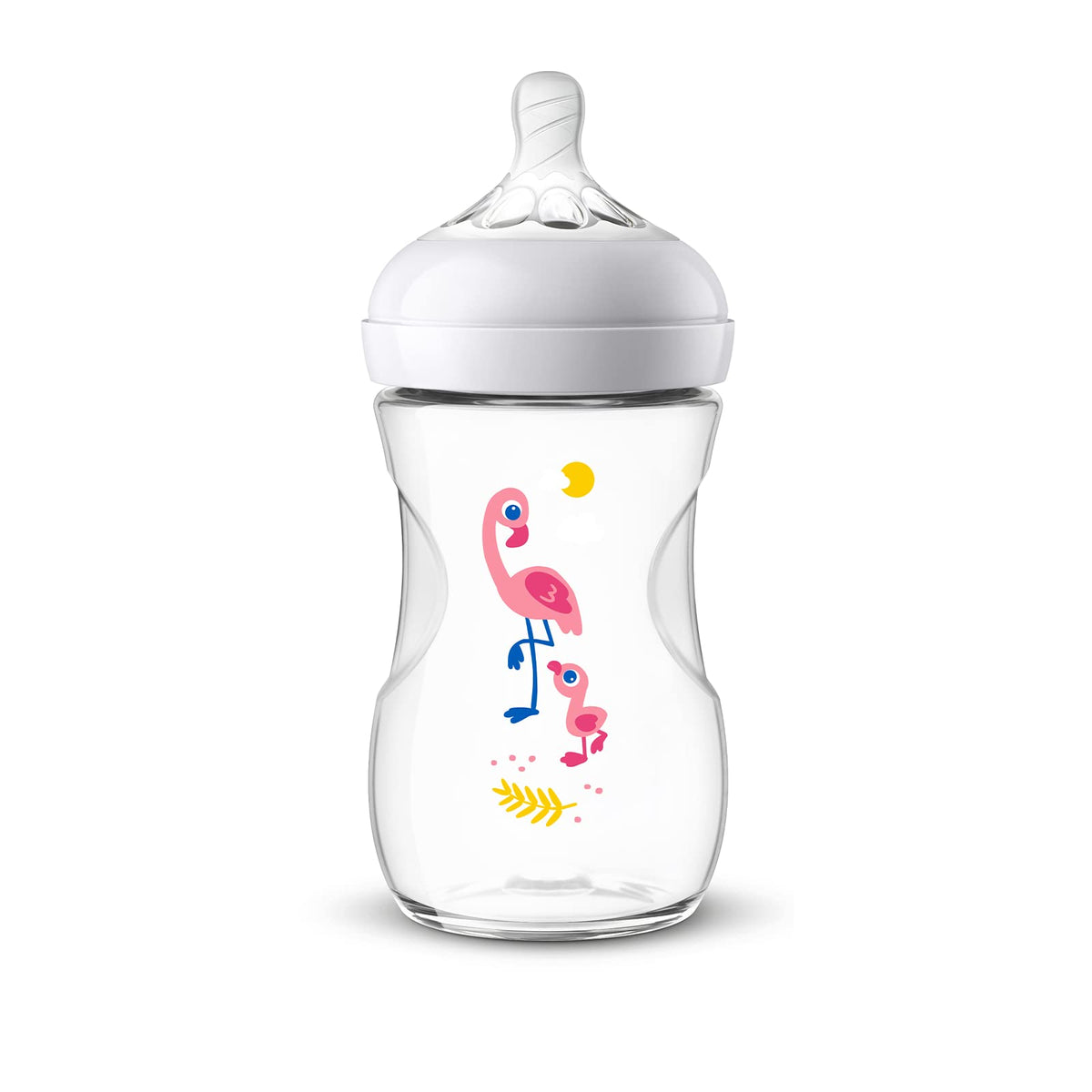 PHILIPS Bottle Petal Decorated Flamingo 260Ml, Avent, Transparent