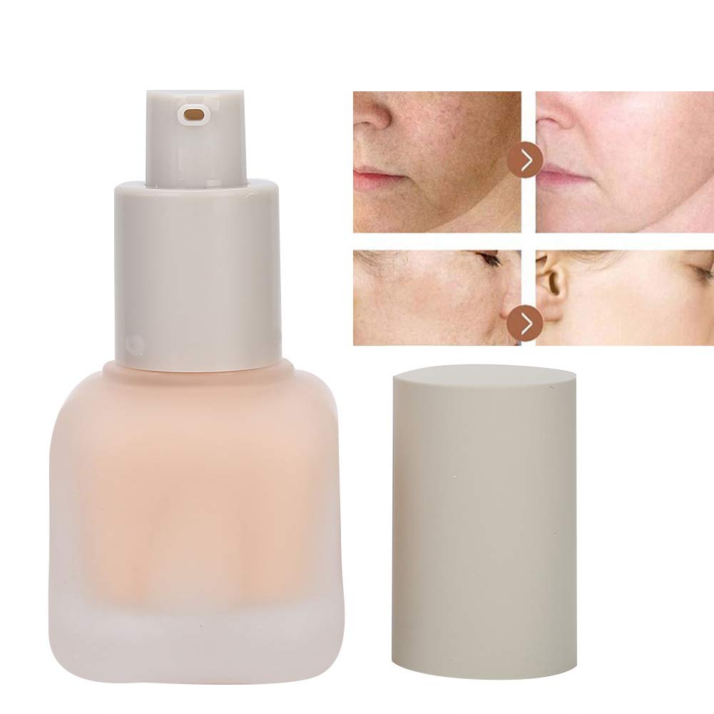 Moisturizing Makeup Liquid, Long Lasting Oil-Control Silky Delicate Face Concealer Cream Makeup Tools 30ml(natural)