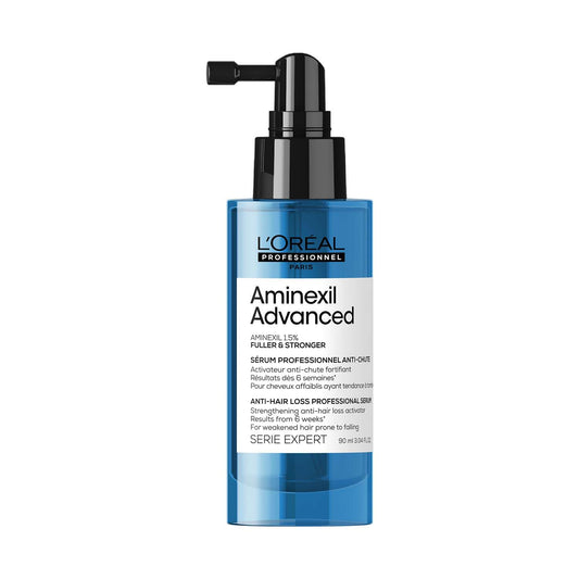 L’Oréal Professionnel | Aminexil Advanced Strengthening Anti-hair Loss Activator Serum | For Weakened Hair Prone to Falling | Concentrated with 1.5% Aminexil | SERIE EXPERT | 90ml