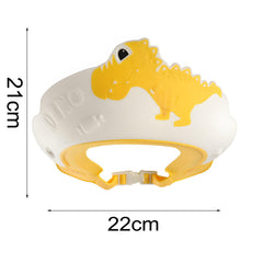 Bolivia's Baby Shower Cap, 2pcs Blue Baby Shower Cap for Kids Hair Washing Shield Toddler Bath hat Baby Shower Visor Baby Shampoo Cap Head Protector Cute Dinosaur Shape Makes Baby Bath More Fun