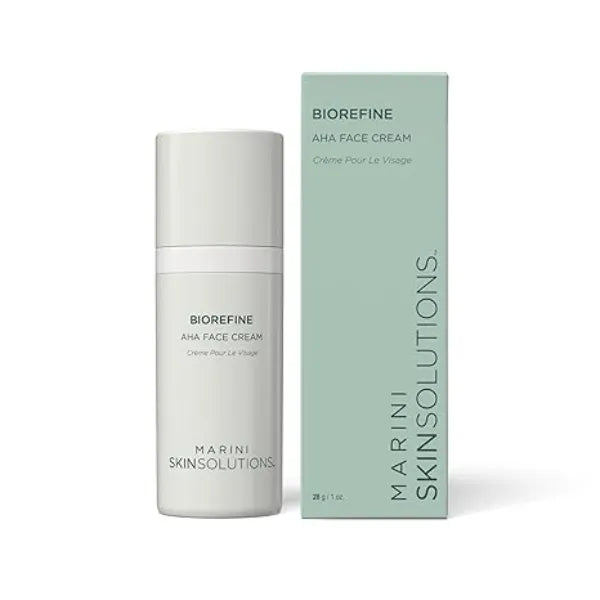 Marini SkinSolutions BioRefine AHA Face Cream Resurfaces, Hydrates & Smooths Skin with Glycolic Acid & Hyaluronic Acid  Made in the USA 4 fl oz