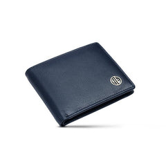 HAMMONDS FLYCATCHER Genuine Leather Wallet for Men, RFID Protected Leather Purse for Men, Money Purse for Men, Bi-Fold Wallet, 4 Card Slots, Coin Pocket, Hidden Pockets - Royal Blue