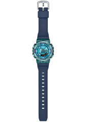 G-Shock Casio GM-S110LB-2AJF [ Analog Combination Model 110 Series miniaturized and Thin Model Rubber Band] Watch Shipped from Japan Oct 2022 Model, Blue