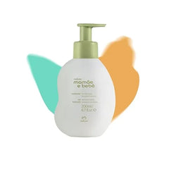 Natura Mamãe e Bebê Baby Fast Absorbing Moisturizer 100% Vegan Vegetable Oil & Cupuaçu Butter 98.8% Natural Origin All Skin Types Baby Essentials 6.7 fl oz