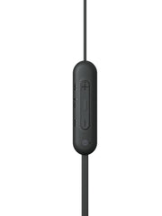 Sony WI-C100 Wireless In-Ear Bluetooth Headphones with Built-in Microphone, Black, Size M, WI-C100/B