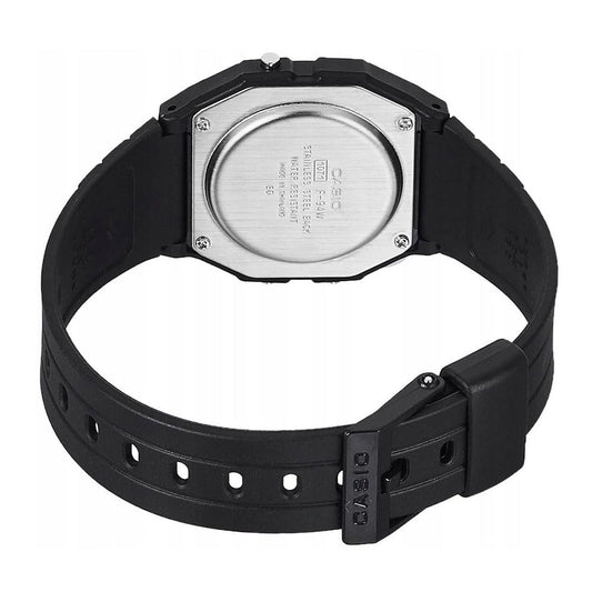 Casio Unisex Watch - F-94WA-9DG with Silver Dial and Black Strap