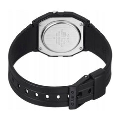 Casio Unisex Watch - F-94WA-9DG with Silver Dial and Black Strap