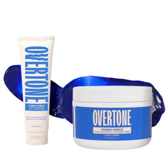 Overtone Semi-Permanent hair Dye & Daily color Depositing Conditioner, Refresh Color & Prevent Fading, Vegan & Cruelty-Free, Cosmic Cobalt
