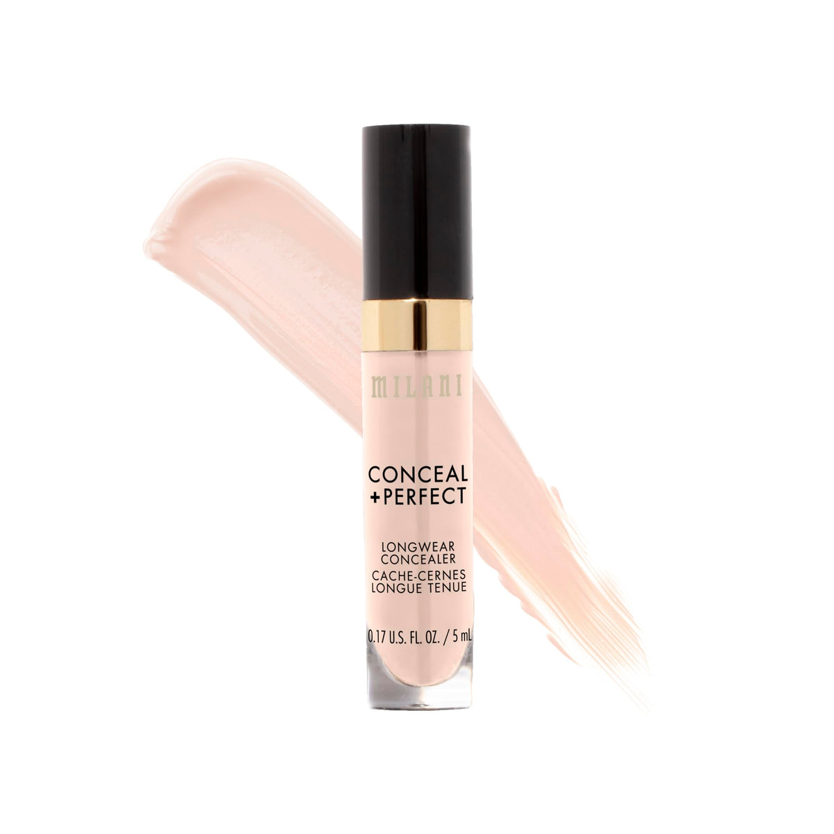 Milani (Ivory Rose) - Conceal + Perfect Longwear Concealer - Ivory Rose (5ml) Vegan, Cruelty-Free Liquid Concealer - Cover Dark Circles, Blemishes & Skin Imperfections for Long-Lasting Wear