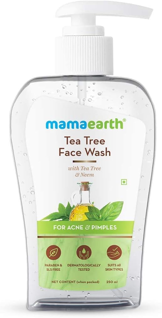 Mamaearth Tea Tree Face Wash with Neem for Acne & Pimples - 250ml