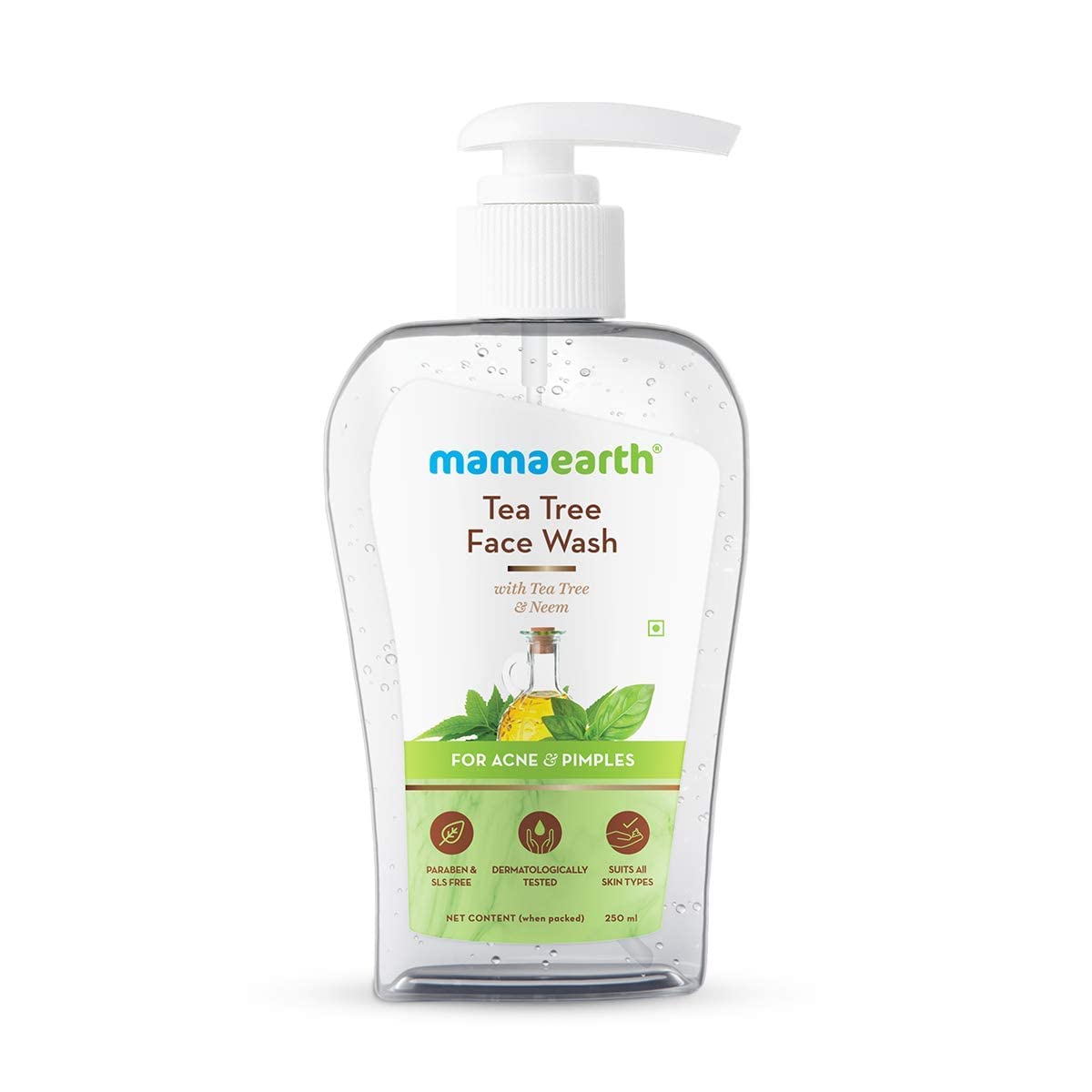 Mamaearth Tea Tree Face Wash with Neem for Acne & Pimples - 250ml