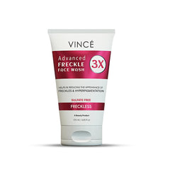 Vince Advanced Freckle Face Wash – 3X Reduces Resistant Freckles, Dark Spots, and Sun Spots – Deep Cleanses, Brightens, Hydrates, and Removes Impurities for Clear, Glowing Skin – 120ml