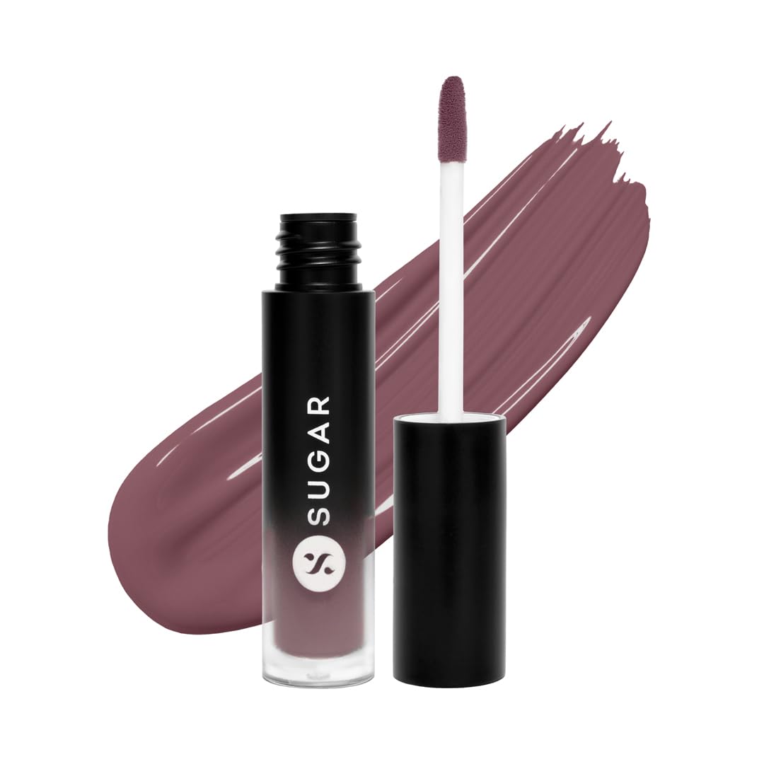 SUGAR Cosmetics Mousse Muse Lip Cream | Lasts 24+ Hrs | Creamy Mousse Lipstick | Waterproof & Smudgeproof | 5ml - 10 Almond Blossoms