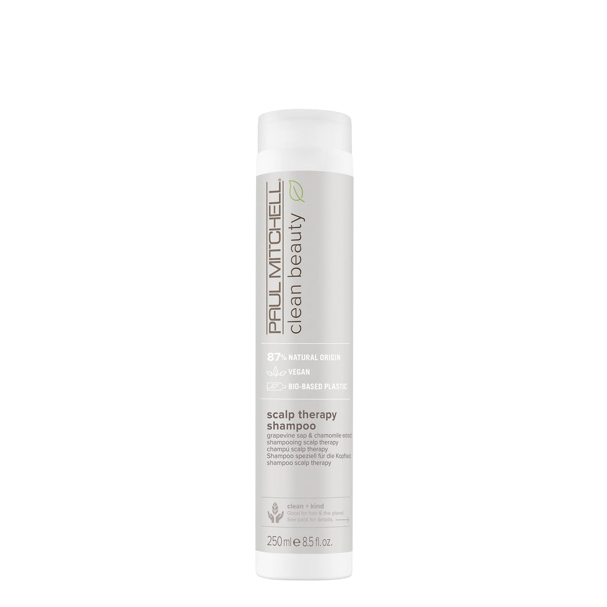Paul Mitchell Clean Beauty Scalp Therapy Shampoo, Gently Cleanses + Refreshes All Hair Types, Especially Dry, Oily + Sensitive Scalps, 8.5 oz.