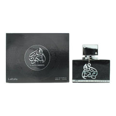 Lattafa Al Dur Al Maknoon Silver Eau de Parfum Spray Long-Lasting Fragrance for Unisex, Fruity, Woody, Leather, Amber - 3.40 Ounce / 100 ml