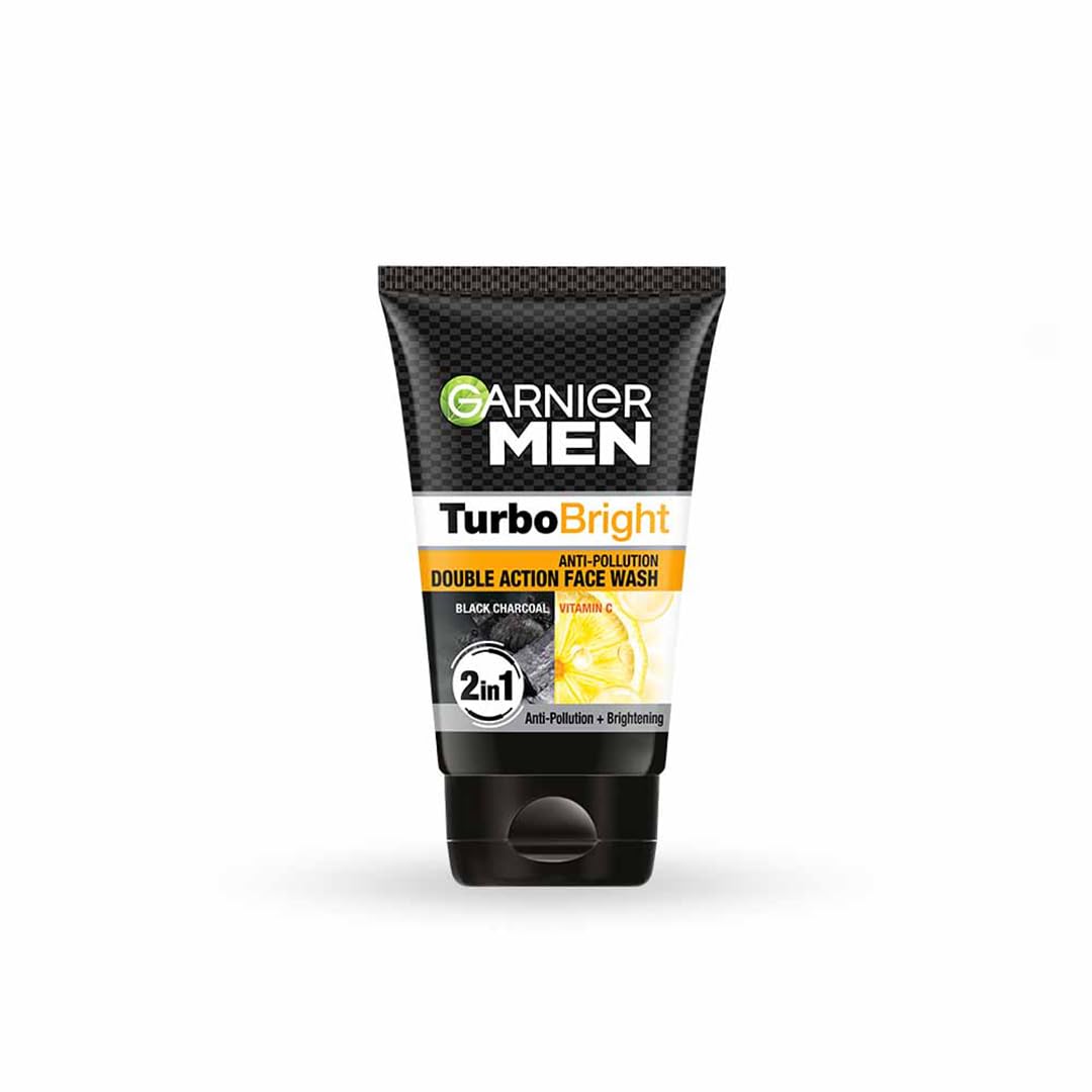 Garnier Men Power White Anti-Pollution Double Action Facewash, 100Gm