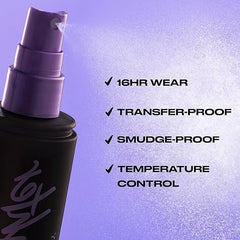 All Nighter Long-Lasting Makeup Setting Spray - Lasts Up To 16 Hours - Oil-Free, Microfine Mist - Non-Drying Formula for All Skin Types - 4.0 fl oz