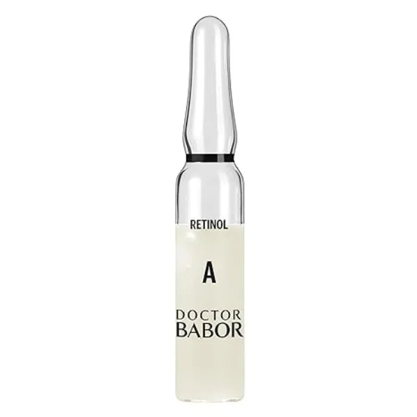 BABOR DOCTOR Renewal Ampoules, Serum Concentrate for Face, with Anti Ageing Effect, Finer and Smoother Skin, Encapsulated Retinol with Bakuchiol and Tripeptide, Vegan Formula, 7 x 2 ml
