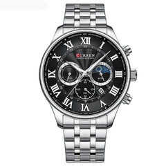 CURREN Original Brand Stainless Steel Band Wrist Watch For Men With Brand (Box & Bag)-8427