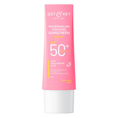 Dot & Key Watermelon Hyaluronic Cooling Sunscreen SPF 50 PA+++|for Moisturized Skin| UV + Blue Light Protection| Lightweight | No White Cast | Boosts Vitamin D Absorption I Quick Absorbing | 50g