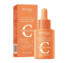 BIOAQUA Vitamin C Retinol Hyaluronic Acid Serum, Moisturising Face Essence for Brightening and Firming, 30ml (Orange)