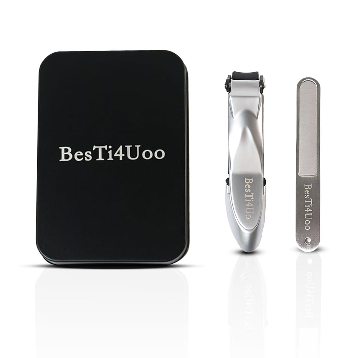 BesTi4Uoo Professional Nail Clipper Set for Men and Women - Precise Trimming and Grooming Tool (silver clipper)