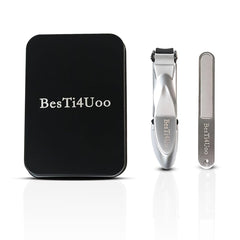 BesTi4Uoo Professional Nail Clipper Set for Men and Women - Precise Trimming and Grooming Tool (silver clipper)