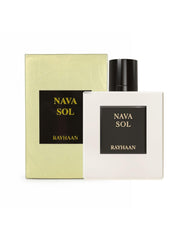 Rayhaan Nava Sol Eau de Parfum-100ml | Desert-Inspired Scent, Unisex Fragrance, Floral & Warm Notes, Elegant White Bottle, Luxury Gift Box