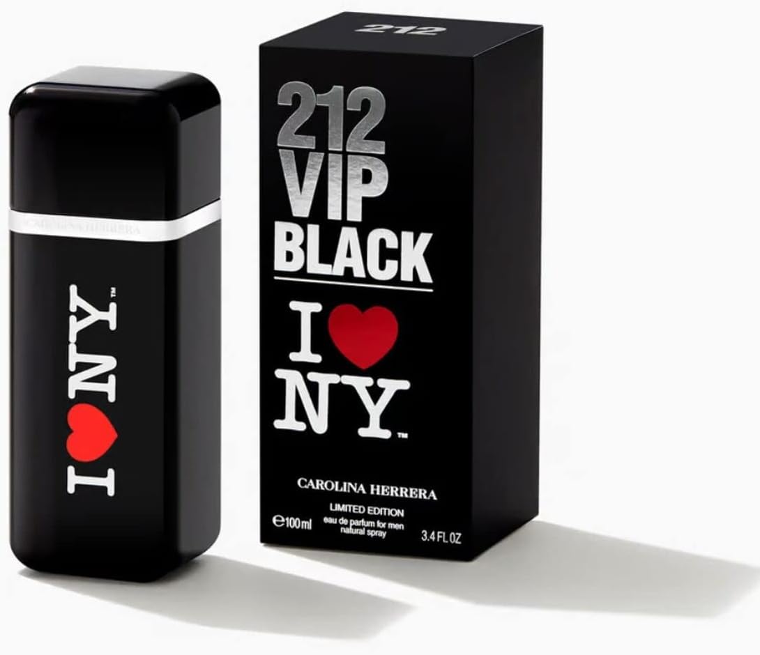 Carolina Herrera 212 VIP Black I Love NY Limited Edition Eau De Parfum for Men 100ML