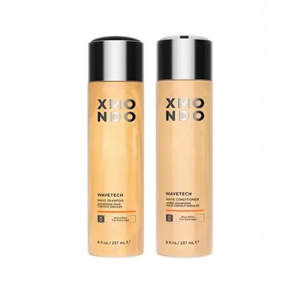 XMONDO Hair Wavetech Wave Shampoo & Conditioner Bundle Vegan and, Tame Frizz & Enhance Your Wavy Hair,  2pc Set