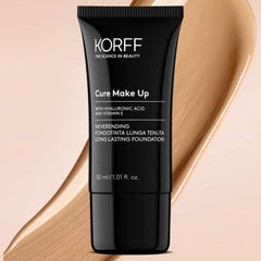 Korff Cream Foundation, Matte Effect, Long Lasting, Medium Coverage - High, Anti-Aging Formula with Hyaluronic Acid 04