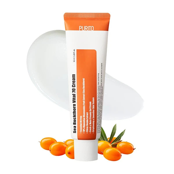 Purito [ESSENTIAL OIL-FREE Sea Buckthorn Vital 70 Cream 50ml / 1.7 fl.oz